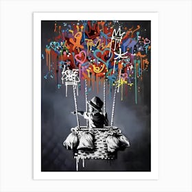 Banksy Little Child Canvas Print Art Print