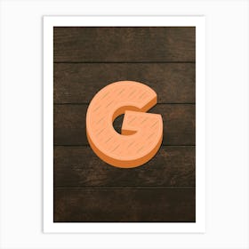 Gingerbread Christmas Letters Living Room Holiday Display 07 Art Print