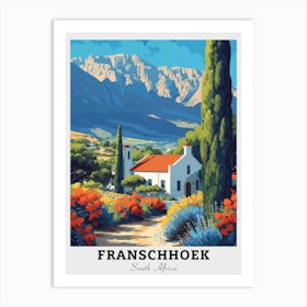 Franschhoek Travel Art Print