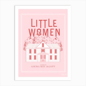 Little Women | Pink Book Lover Art Art Print