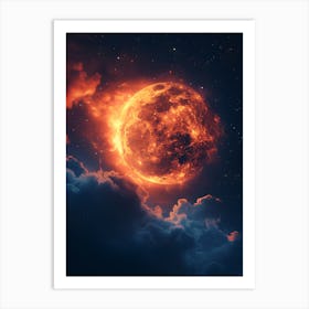 Full Moon In The Sky 10 Art Print