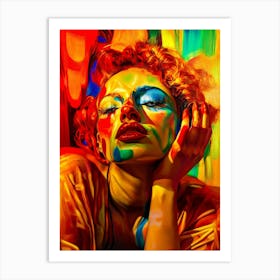 Marilyn Clown Art Print