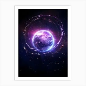 Earth In Space 2 Art Print