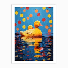 Ducklings Colour Pop 7 Art Print