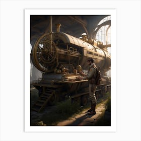 Steam Train Art Print