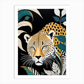 Leopard In The Jungle 1 Art Print