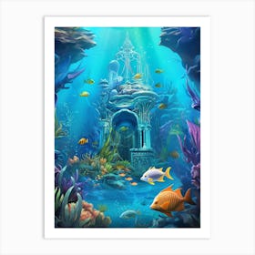 Underwater Scene Art Print