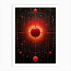 Celestial Geometric Illustration 2 Art Print
