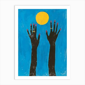 Hands Reaching For The Sun 2 Art Print