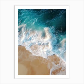 Aerial View Of A Beach 174 Art Print