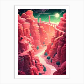 Saguaro Canyon Art Print