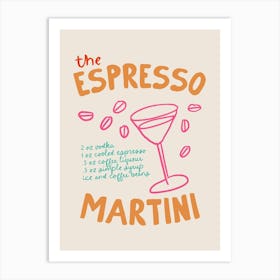 Espresso Martini 1 Art Print