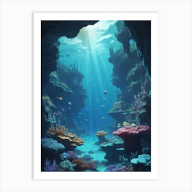 Beauty of underwater world 9 Art Print