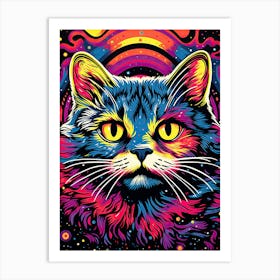 Quantum Whiskercraft, Psychedelic Cats series Art Print