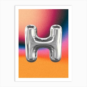 Chrome H Poster Art Print