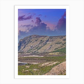 Sunset Over The Mountains 12 Art Print