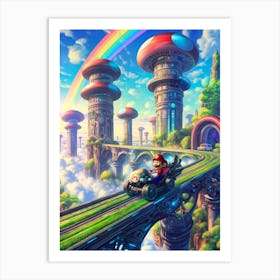 Mario Kart 1 Art Print