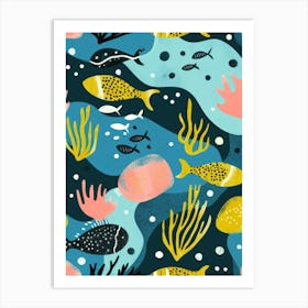 Fishes In The Sea 3 Art Print