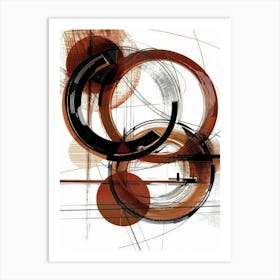 Abstract Circles 90 Art Print