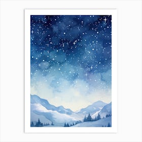 Winter Landscape With Snow Art Print