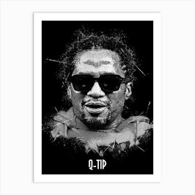 Q Tip Rapper Portrait Art Print