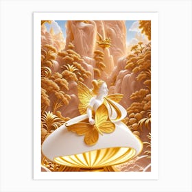 Golden Fairy 5 Art Print