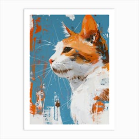 Orange And White Cat Art Print