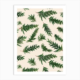 Pattern Poster Holly Fern 1 Art Print