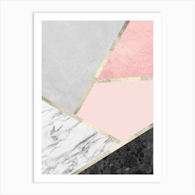 Geometry with lines 4 Art Print