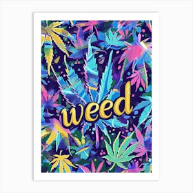 Eclectic Marijuana Art Print