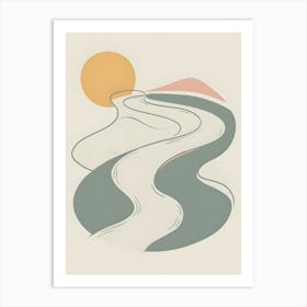 River In The Desert 1 Art Print