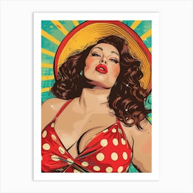 Woman In A Bikini Art Print