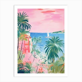 Côte D'Azur Painting Art Print