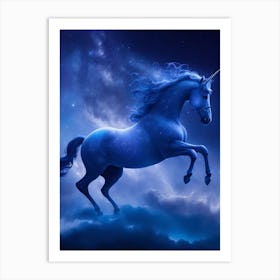 Unicorn In The Sky 1 Art Print