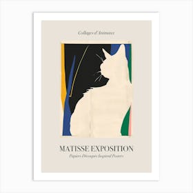 Cat 2 Matisse Inspired Exposition Animals Poster Art Print
