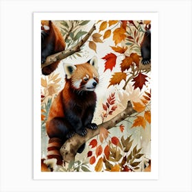 Red Panda 3 Art Print