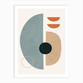 Geometric circle art 3 Art Print