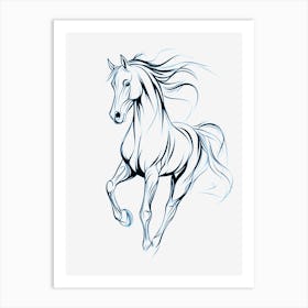 Horse Drawing Art Print