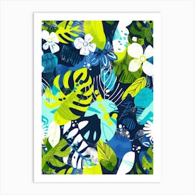 Tropical Leaves 196 Art Print