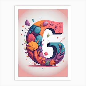 Colorful Letter G Illustration 22 Art Print