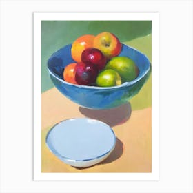 Cranberry Bowl Of fruit Art Print