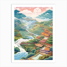 The Banaue Rice Terraces Philippines Art Print