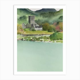 Killarney National Park Ireland Water Colour Poster Art Print