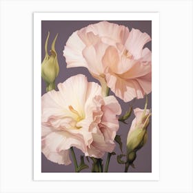 Floral Illustration Lisianthus 3 Art Print