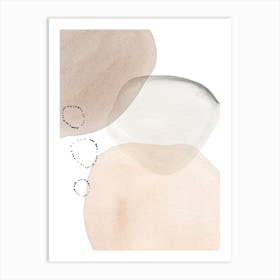 Abstract Blush Watercolor Art Print