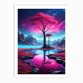 Tree In The Sky Art Print