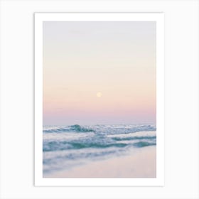 Pastel Colored Seascape Photo Art Print Art Print