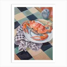 Dungeness Crab Still Life Painting Art Print