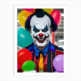 Very Creepy Clown - Reimagined 23 Art Print