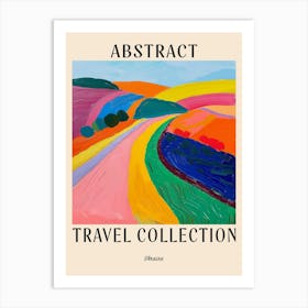 Abstract Travel Collection Poster Ukraine 1 Art Print